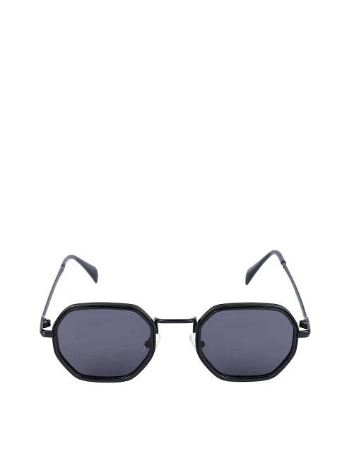 Солнцезащитные очки геометрия в черной оправе - фото 1 - Miraton