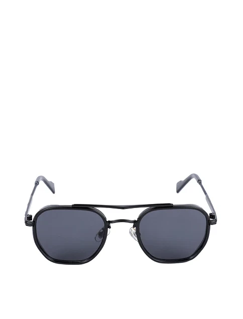 Солнцезащитные очки прямоугольные черные - фото 1 - Miraton