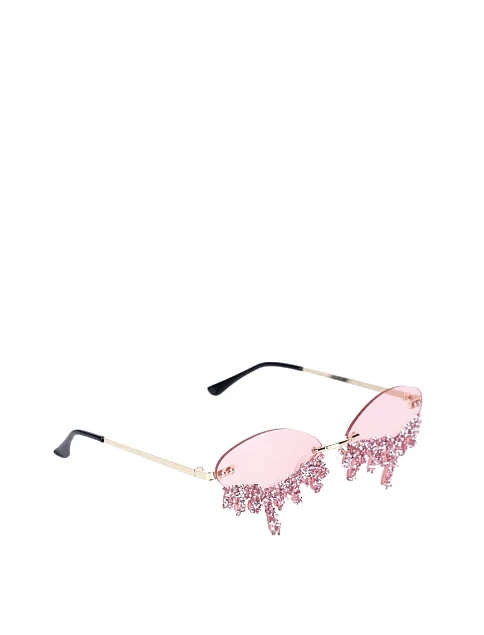 Имиджевые очки розовые - фото 2 - Miraton