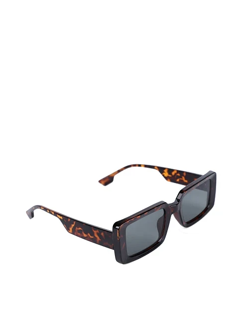 Солнцезащитные очки прямоугольные черные - фото 2 - Miraton