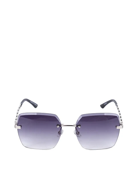 Солнцезащитные очки прямоугольные серые с градиентом - фото 1 - Miraton
