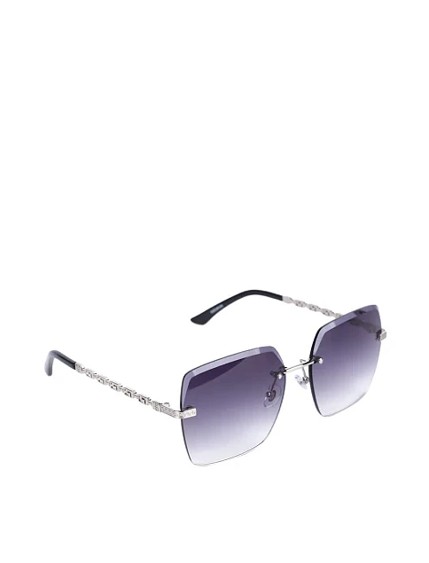 Солнцезащитные очки прямоугольные серые с градиентом - фото 2 - Miraton