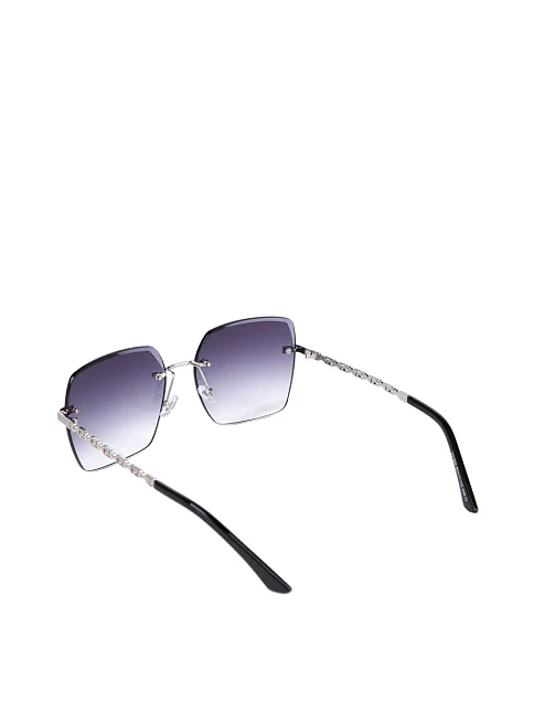 Солнцезащитные очки прямоугольные серые с градиентом - фото 3 - Miraton