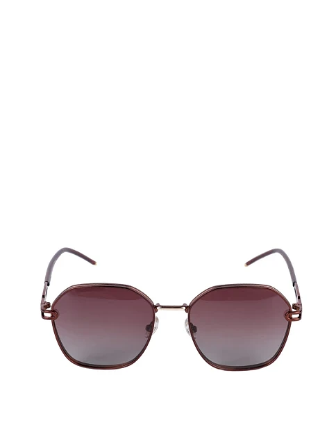 Солнцезащитные очки прямоугольные коричневые - фото 1 - Miraton