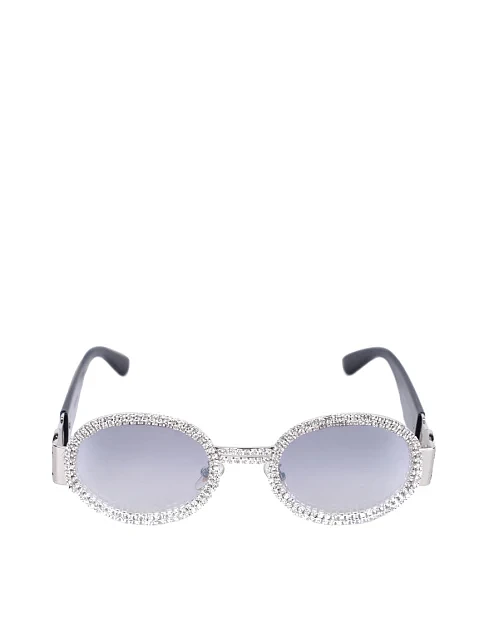 Имиджевые очки в стразах миндалевидные - фото 1 - Miraton