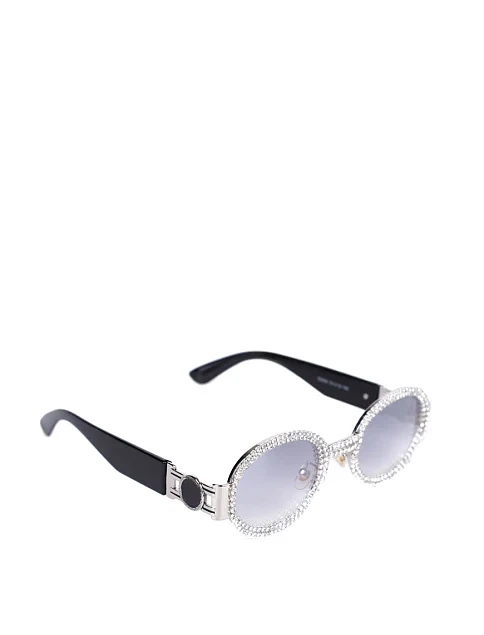 Имиджевые очки в стразах миндалевидные - фото 2 - Miraton