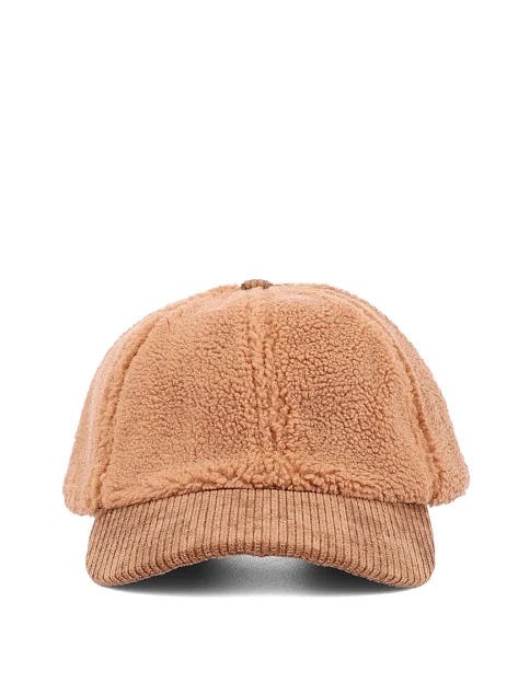 Кепка тедди-мех коричневая - фото 2 - Miraton