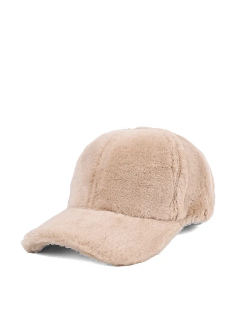 Кепка с мехом бежевая - фото 1 - Miraton