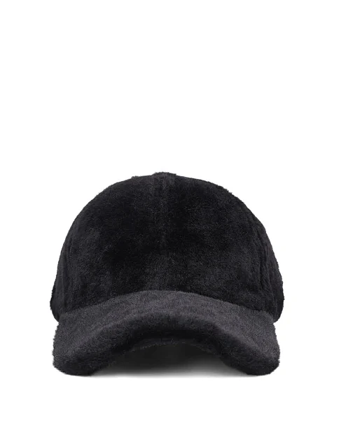 Кепка с мехом черная - фото 2 - Miraton