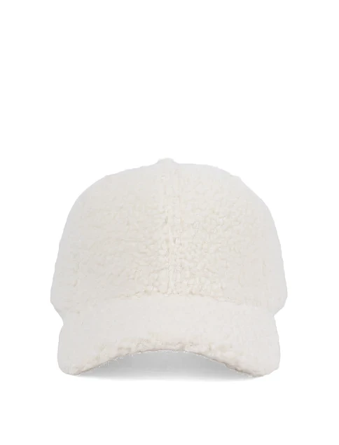Кепка тедди-мех молочная - фото 2 - Miraton