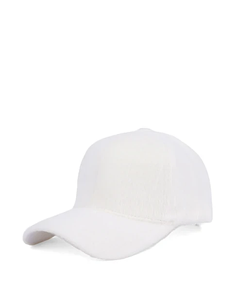 Кепка с мехом белая - фото 1 - Miraton