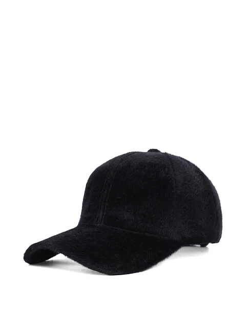 Кепка с мехом черная - фото 1 - Miraton