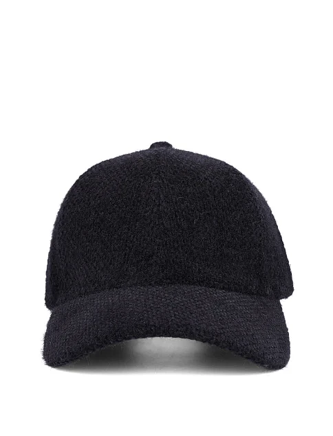 Кепка ангоровая черная - фото 2 - Miraton