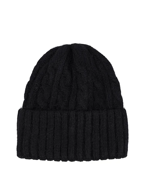 Шапка ангоровая черная - фото 1 - Miraton