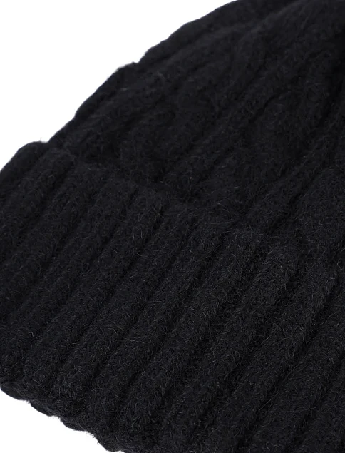 Шапка ангоровая черная - фото 2 - Miraton