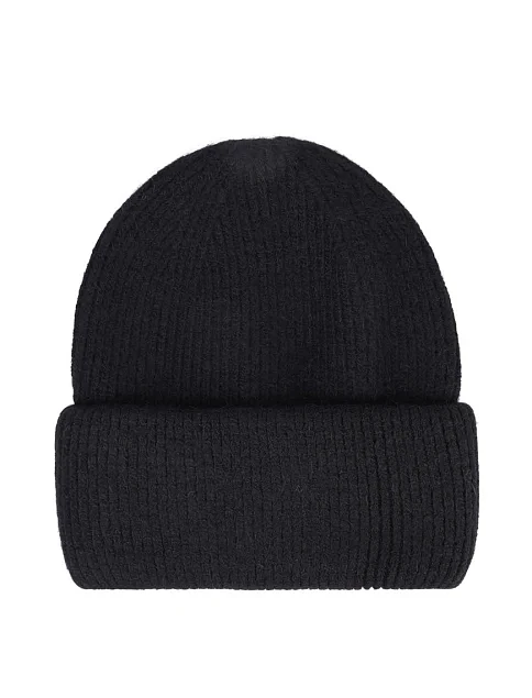 Шапка ангоровая черная - фото 1 - Miraton