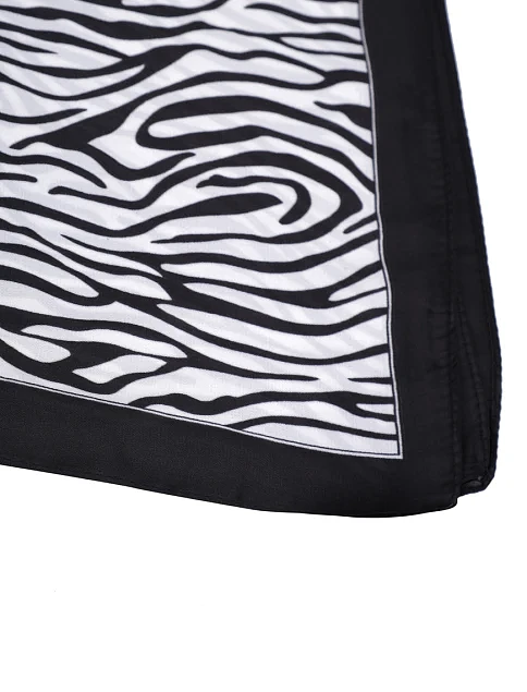 Женский платок тканевый черный - фото 2 - Miraton