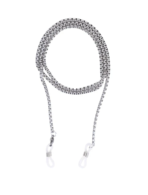 Ланцюжок для окулярів плетіння срібного кольору - фото 1 - Miraton