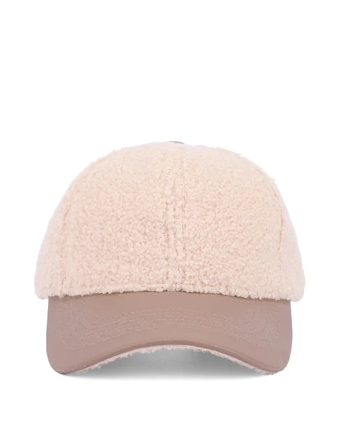 Кепка тедди-мех бежевая - фото 2 - Miraton
