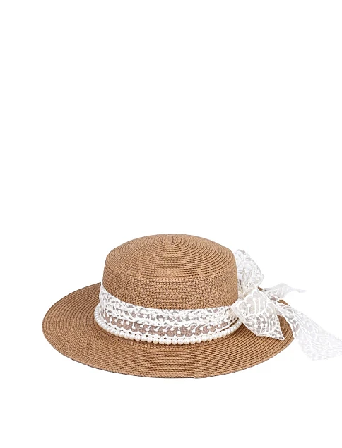 Шляпа из соломы кемел - фото 1 - Miraton