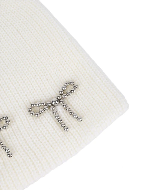 Шапка тканевая молочная - фото 3 - Miraton