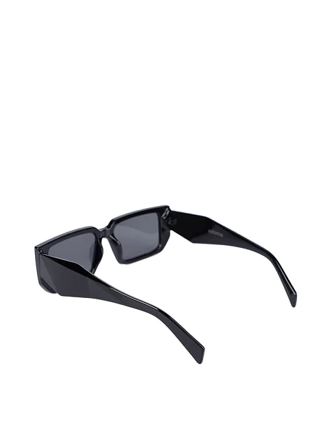 Солнцезащитные очки прямоугольные черные - фото 3 - Miraton