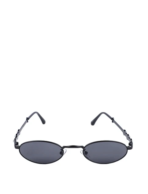 Солнцезащитные очки миндалевидные черные с градиентом - фото 1 - Miraton