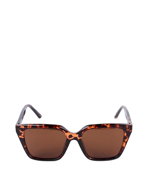 Солнцезащитные очки кошачий глаз коричневые - фото 1 - Miraton