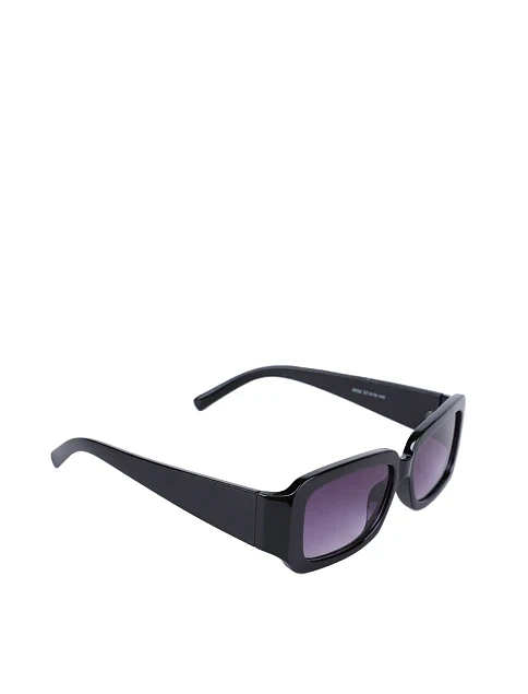 Солнцезащитные очки прямоугольные черные - фото 2 - Miraton