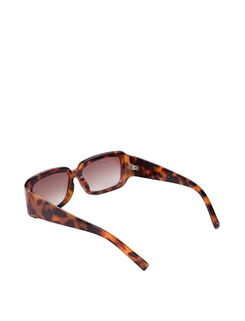 Солнцезащитные очки прямоугольные коричневые - фото 3 - Miraton