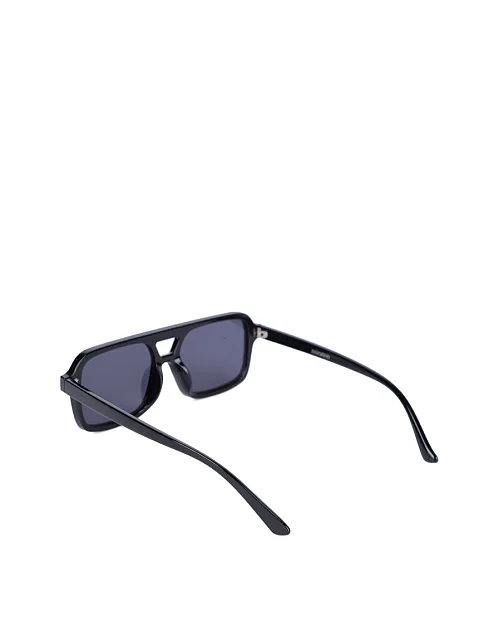 Солнцезащитные очки прямоугольные черные - фото 3 - Miraton