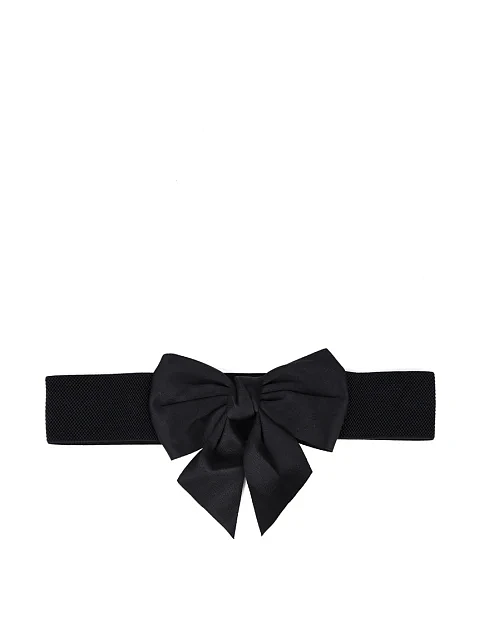 Жіночий ремінь тканинний чорний - фото 1 - Miraton