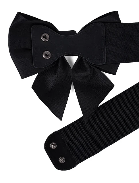 Жіночий ремінь тканинний чорний - фото 2 - Miraton