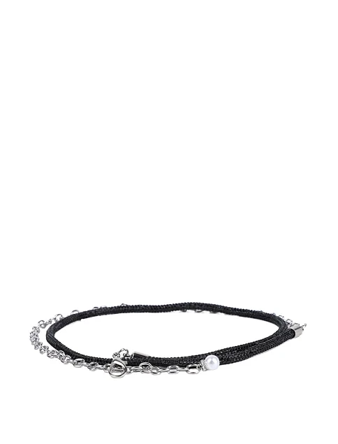 Жіночий ремінь з камінням чорний - фото 1 - Miraton