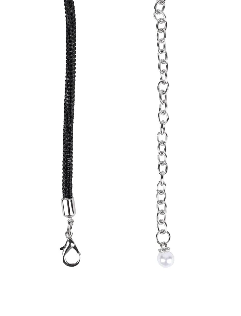 Жіночий ремінь з камінням чорний - фото 2 - Miraton