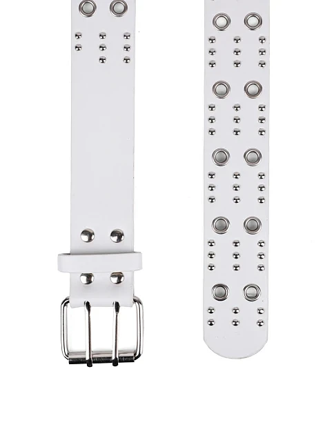 Жіночий ремінь з екошкіри білий - фото 2 - Miraton