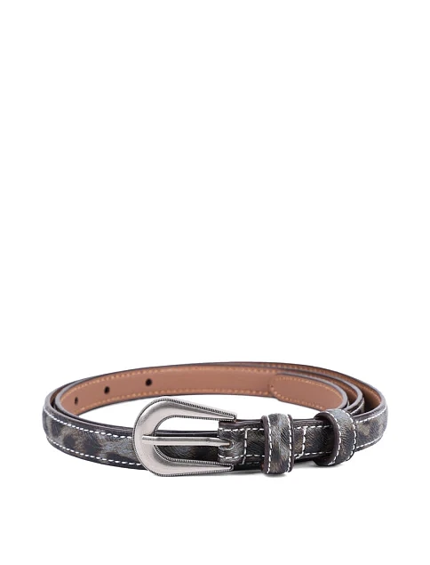 Жіночий ремінь тканинний сірий - фото 1 - Miraton