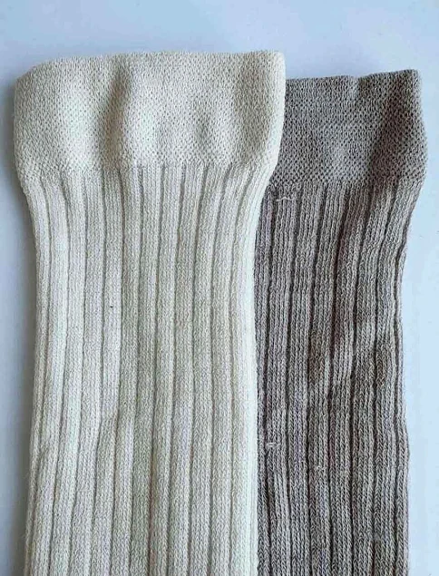 Женские высокие носки Legs WOOL MERINO бежевые (2 пары) - фото 1 - Miraton