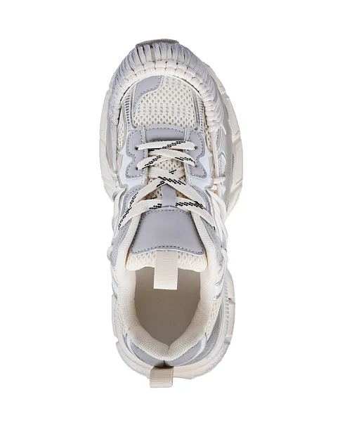 Женские кроссовки Attizzare из искусственной кожи рисового цвета - фото 5 - Miraton