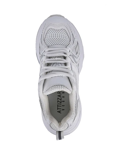 Женские кроссовки Attizzare из искусственной кожи белые - фото 5 - Miraton