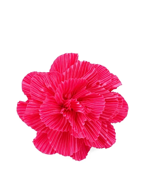 Брошь цветок тканевый красный - фото 1 - Miraton