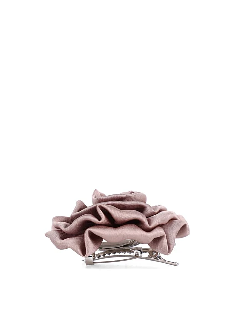 Брошь цветок тканевый бежевый - фото 2 - Miraton