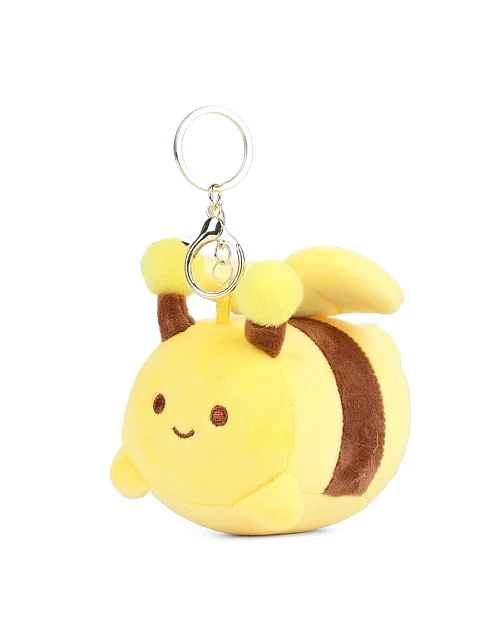 Брелок с подвеской мягкая игрушка желтая пчелка - фото 1 - Miraton