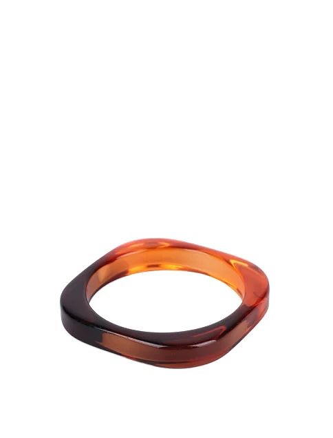 Жіночий квадратий браслет бурштиново-червоний - фото 3 - Miraton