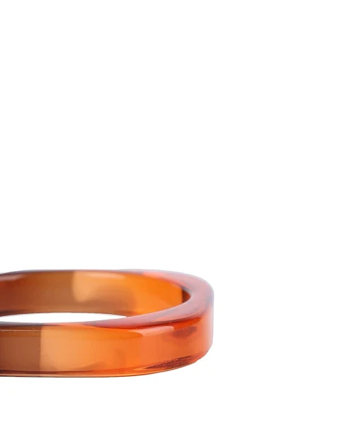 Жіночий квадратий браслет бурштиново-червоний - фото 4 - Miraton