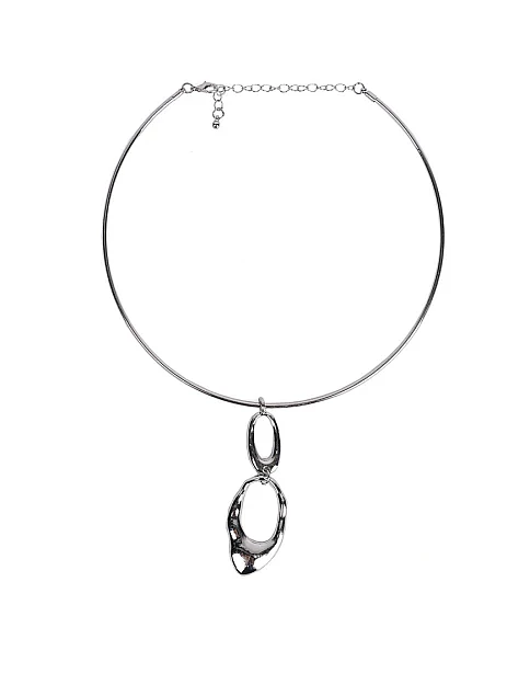 Кольє з великою підвіскою срібло - фото 1 - Miraton