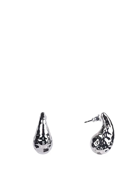 Сережки пусети краплі срібло - фото 1 - Miraton