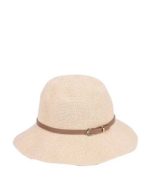 Шляпа из соломы молочная - фото 2 - Miraton