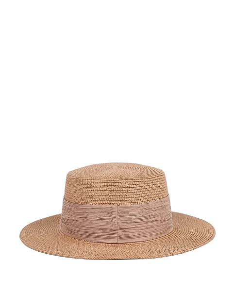 Шляпа из соломы кемел - фото 2 - Miraton