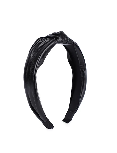 Широкий обуч з екошкіри чорний - фото 2 - Miraton